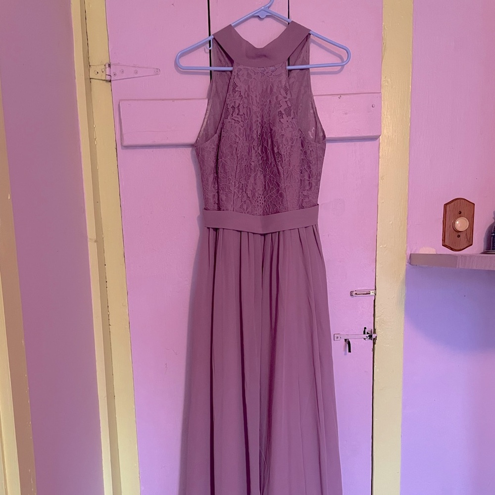 Azazie Bridesmaid or Prom Dress — Azazie Emilia — Color: Wisteria / Size: A4